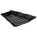 Melamine Curved Wavy Platter w/SF (269x275x38mm) Black