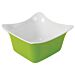1-6 Size Melamine Fleur Crock w/SF 1L (176x162x100mm) Green/White