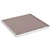 Trafalgar Melamine Small Square Plate (254x254x17mm) White and Taupe