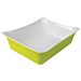 1-2 Size Melamine Fleur Crock w/SF 4L (325x265x100mm) Lime Green/White