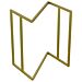 Z Stand Stainless Steel GN 1-2 (310x248x400mm) Gold