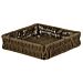 Poly Wicker Basket (210x210x50mm) Willow